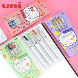Pens New Arrivals Japan UNI Gel Pen 0.38mm Press Small Thick Core Gel Pen Uniball Four GenerationsONE Fruit Tea Limited Colour Gel Pen