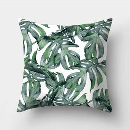 Cushion/Decorative Tropical banana Leaves Cushion Cover Palm covers Car Decorative Large floor Sofa Home Throw