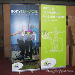 Wholesale Cheap Quality Strong Retractable Aluminum Alloy Roll-up/Pull-up Banner Display Stand