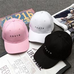 Visors Fashion YOUTH Hat Women Cap Men Summer Cotton Letter Solid Adult Baseball Black White 230627