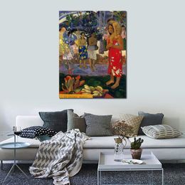 Ia Orana Maria Hail Mary Paul Gauguin Paintings Reproduction Hand Painted Canvas Art Landscape Artwork for Wall Decor