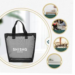Storage Bags Mesh Beach Bag Reusable Kitchen Hanging Net Tote Large Capacity Breathable Travel Toy Organiser Multi Use Pouch