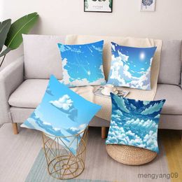 Cushion/Decorative Starry sky printing cushion cover car sofa simple home decoration ornaments R230629