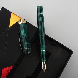 Pens Jinhao 100 Resin luxury Fountain Pen Beautiful Green EF/F 0.4/0.5mm Smooth Writing Office Gift Ink Pen