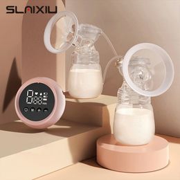 Breastpumps Double Electric 1000 MAh Lithium Battery LCD Touch Screen Control Protable Milk Nursing BPA Free 230628