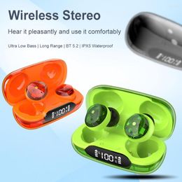 Wireless Sport Headsets Bluetooth-compatible 5.2 In-Ear Stereo Sound Earphone Noise Reduction Gaming Earbuds For Outdoor Music