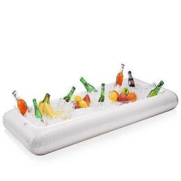 Inflatable Floats tubes PVC Party Inflatable Salad Bar Buffet Pool Inflatable Ice Bucket Outdoor Swimming Pool Drink Float Holder Food Supplies 230629