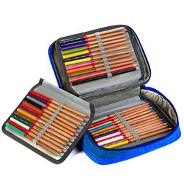 Bags 72 Holes Pen Box Penalty Canvas School Pencil Cases for Girls Boy Pencilcase Multifunction Storage Bag Case Pouch Stationery Kit