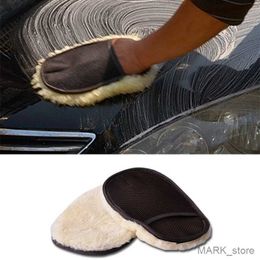 Glove Car Styling Wool SoftCar Cleaning Brush Cleaner Car Washing Gloves Cleaning Brush Motorcycle Washer Care Automotive R230629