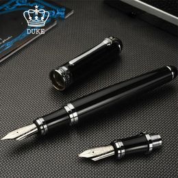 Pens luxury quality brand duke D2 Fountain Pen set box METAL boat fude golden ink pen Stationery Student Office school supplies new