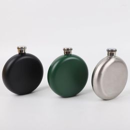 Hip Flasks Stainless Steel 5oz Round Flask Personality Creative 304 Outdoor Portable Water Bottle Mini Red Wine Cup