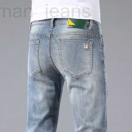 Men's Jeans designer Spring/Summer Korean Edition Small Foot Elastic Slim Fit High end European Brand Monster Pants RQN9