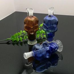 Glass Smoking Pipes Manufacture Hand-blown hookah Bongs Mini Colourful Skeleton Glass Water Smoke Bottle