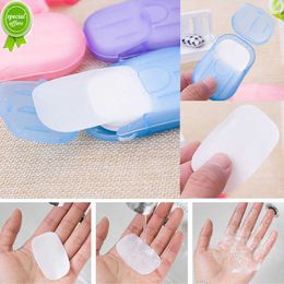 20PCS/box Portable Soap Paper Washing Cleaning Hand Mini Paper Slice Soap For Home Kitchen Bath Outdoor Travel (color Random)