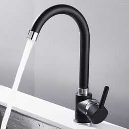 Kitchen Faucets Stainless Steel Mixer Single Handle Hole Faucet Sink Tap