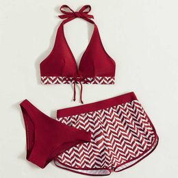 Swim wear Summer Large Swimsuits Plus Size Tankini Sets Fa Swimwear Beach Wear Two-Piece Bathing Suit Sports Pool Women Swimming Suit HKD230628