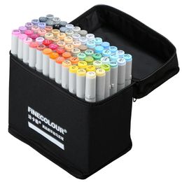 Markers 72Pcs Set Finecolour Professional Sketch Alcohol Based Ink Marker Manga Double Headed Markers Pen For Drawing