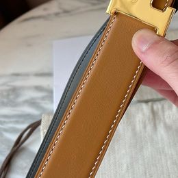 belt 32MM woman belt designer real calfskin made of titanium steel gold-plated brushed process can T0P retro Factory direct sales classic style 004B