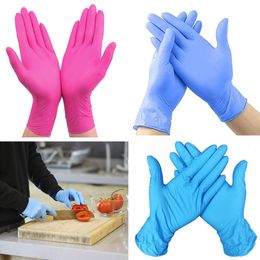 Disposable Gloves 52050100pcs Disposable Gloves Nitrile Rubber Pink Women Men Gloves Universal Garden Kitchen Washing Work Gloves Latex Black 230628