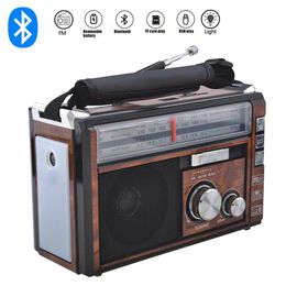 Connectors High Sensitivity Retro Portable Wireless Bluetooth Radio Receiver Three Band Radio Tf Card /usb Mp3 Digital Playerr Fm Pointer