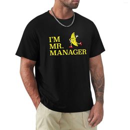 Men's Polos I'm Mr. Manager! T-Shirt Edition T Shirt Graphics Heavy Weight Shirts For Men