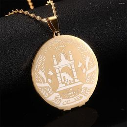 Pendant Necklaces Afghanistan For Women Gold Colour Afghan Maps Jewellery