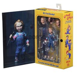 Minifig NECA Childs Play Good Guys Ultimate Chucky PVC Action Figure Collectible Model Toy 4" 10cm J230629
