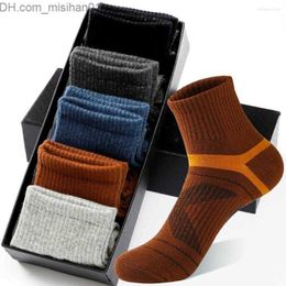 Men's Socks Men's Socks 5Pairs/Lot High Quality Men Combed Cotton Breathable Fashion Casual Sports Medias Man Cycling Sokken Mannen Plus Size Z230630