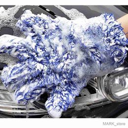 Glove Finger Car Gloves Microfiber Plush Car Wash Gloves Multifunctional Car Beauty Cleaning Tools R230629