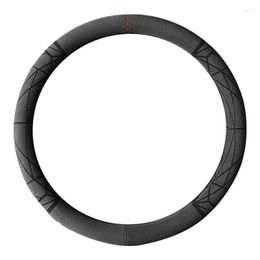 Steering Wheel Covers Auto Cover Protector Universal Outer Diameter Size 14.5-15in/37-38cm Anti-slip Breathable