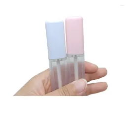 Storage Bottles 6ML Plastic Lip Gloss Tube Pink White Matte Cosmetic Container Glaze Lipgloss Packaging Empty 10/25pcs