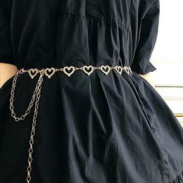 Other Fashion Accessories Fashion Belly For Women Temperament Simple SingleLayer Heart Skirt Girls Trendy Party Gift 230627