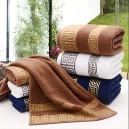 Bath Towel Pure Cotton Bath Towels Classic Mens Womens Soft Thickened Hotel Water Absorbent Non Hair Falling Large washcloth