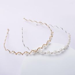 Hair Accessories Simple Pearl Bands For Girl Hairband Headbands Woman Crystal Pearls Head Hoop