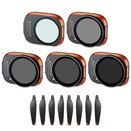 Dress K&f Concept 2in1 5pcs Philtre Set (uv+nd8/pl+nd16/pl+nd32/pl+nd64/pl) for Dji Drone Mini 3 Pro with 28 Multilayer Coatings