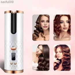 Portable Automatic Cordless Hair Curler Wireless Hair Crimper LCD Display Electric Hair Curling Iron Hair Styler LCD Display L230520