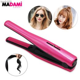 Cordless Curling Iron USB Rechargeable Mini Wireless Curler Ceramic Plate Pencil Flat irons For Travel Home L230520