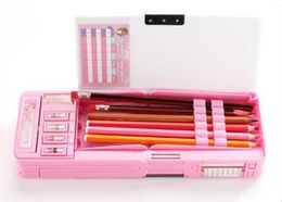 Bags multifunction pencil case cute creative largecapacity pencil box Doublesided stationery box kawaiis pencil bag