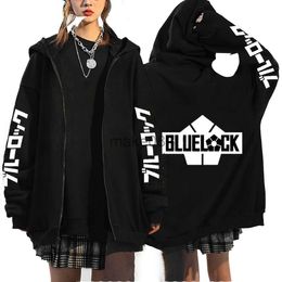 Men's Hoodies Sweatshirts Anime Blue Lock Hoodies Football Soccer Manga Print Streetwear Men Women Fashion Harajuku Sweatshirts Yoichi Isagl Hoodies J230629