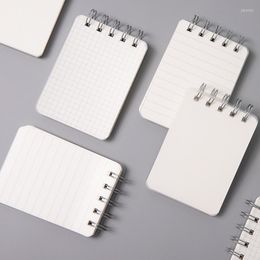 Sheets/Book Portable Loose-leaf Notebook Blank Line Grid With PP Cover Student Mini Memo Management Chequered Pocket