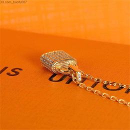 Pendant Necklaces Fashion 925 Silver Sterling Fine Brand necklace Jewellery For Women Luxury Letter Pendant Wedding Gift 18K Titanium Z230629