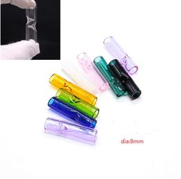 Smoking Pipes Dia 8Mm Reusable Premium Quality Glass Cigarette Rolling Philtre Tips Moutieces For Diy Cigarettes Easy Clean Drop Deliv Ot5Ya