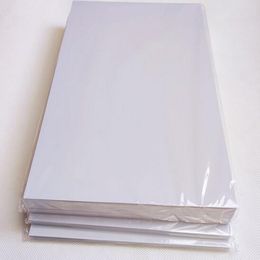 Machine White ID Cards Printing Material Blank Inkjet Print PVC Sheets A4 50sets Single Side 0.43mm Thick