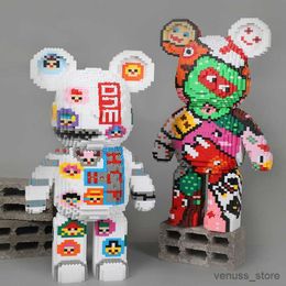 Blocks 5532PCS Creative One Bear Building Block Cartoon Spirits Model Assembled Rabbit Magic Toys For Kids Gift R230629