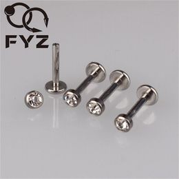 Navel Bell Button Rings Internally Threaded G23 Labret 16g12mm Ear Cartilage Helix Tragus Stud Lip Piercing Body Jewelry 230628