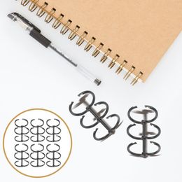 Metal Buckle Scrapbook Binder Ring Portable Circles Notepad Clip Student Stationery