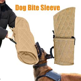 Dog Training Obedience Practical Stable Interactive Play Durable Jute Training Young Arm Protection Safety Pet Dog Bite Sleeve With Handle Thickened 230629