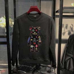 Men's Hoodies Sweatshirts Autumn Men's Hoodie Pure Cotton Embroidered ONeck Casual Fashion Pullover Letter Style Hip Hop Hoody New Trend Hot Sale J230629