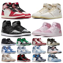 Designer 1s mens womens OG1 basketball shoes voodoo Space Jam White Black Outdoor sposrts sneakers Trainers