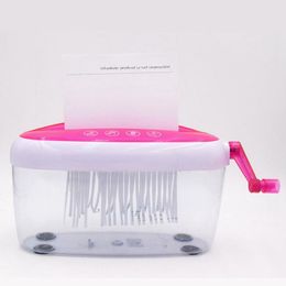 Shredder Mini Manual Small Portable Paper Shredder Applicable A4 Paper Cutting Tool Home Office Desktop Stationery